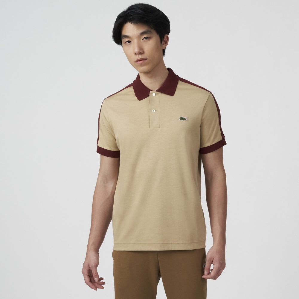 Men’s Lacoste Classic Fit Contrast Collar Polo Shirt